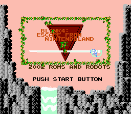 Blink 4 - Escape from Nintendo Land (Zelda Hack) Title Screen